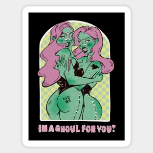 Halloween Pride Girl "I'm a ghoul for you" Magnet